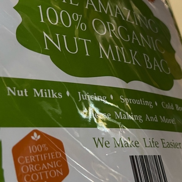 100% Organic Nut Milk Bag - Picture 2 of 4